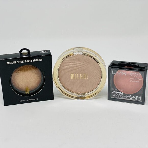 3pc Bronzer pack- Black Radiance, Milani and NYX - Picture 2 of 2